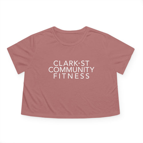 Clark Street Flowy Crop Tee Grey Black or Mauve